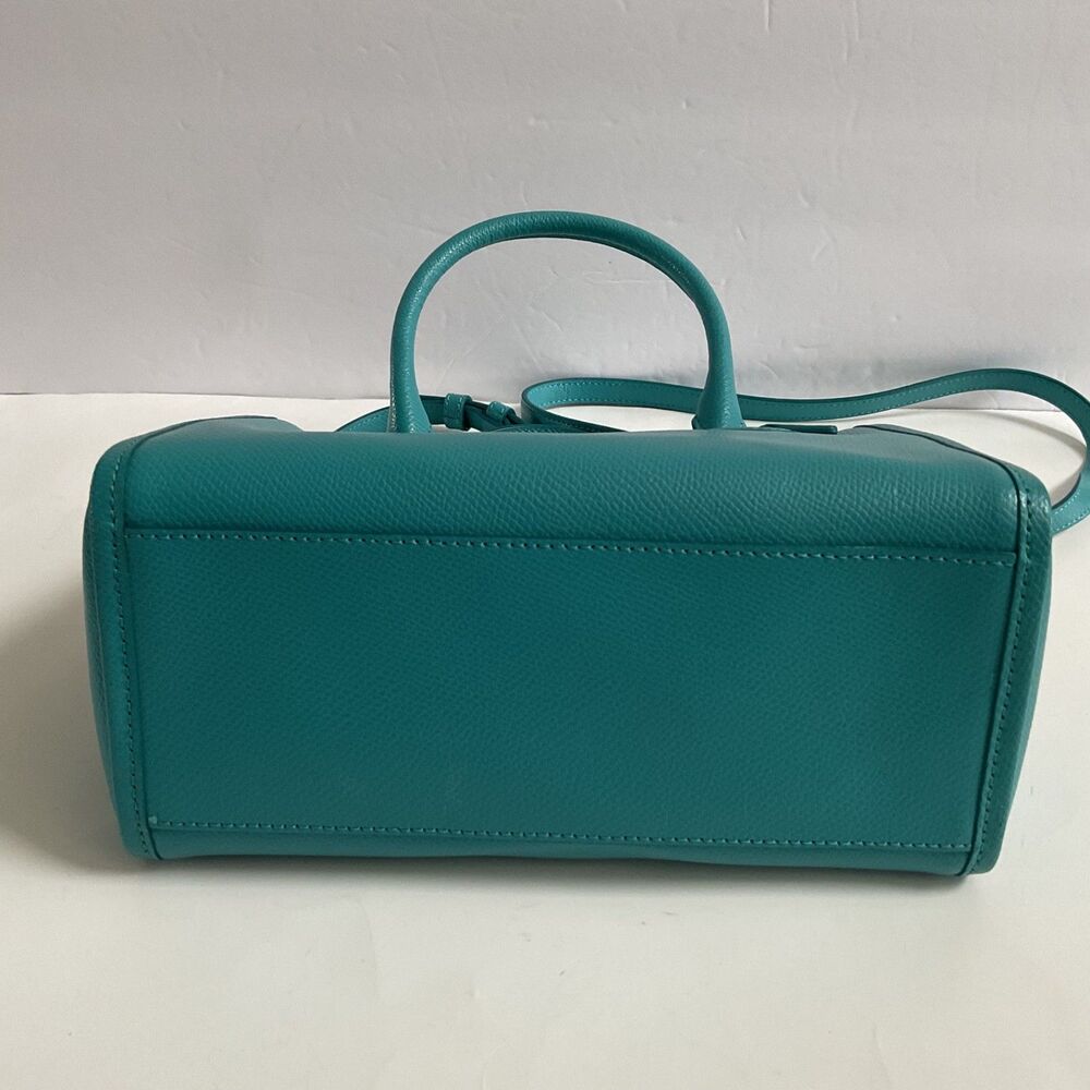 Coach Mini Bennett Satchel In Crossgrain Leather Crossbody Cadet Blue F33329 - Picture 7 of 10